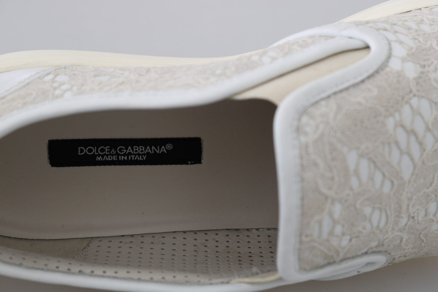 Dolce & Gabbana Elegant Off White Loafers for Ladies Dolce & Gabbana