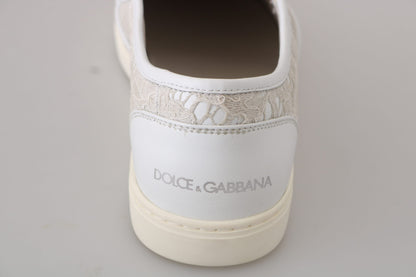 Dolce & Gabbana Elegant Off White Loafers for Ladies Dolce & Gabbana