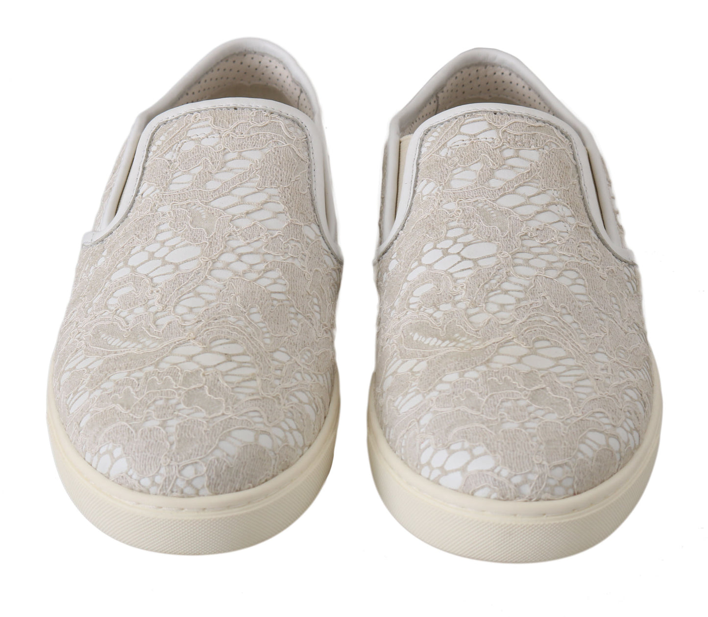 Dolce & Gabbana Elegant Off White Loafers for Ladies Dolce & Gabbana