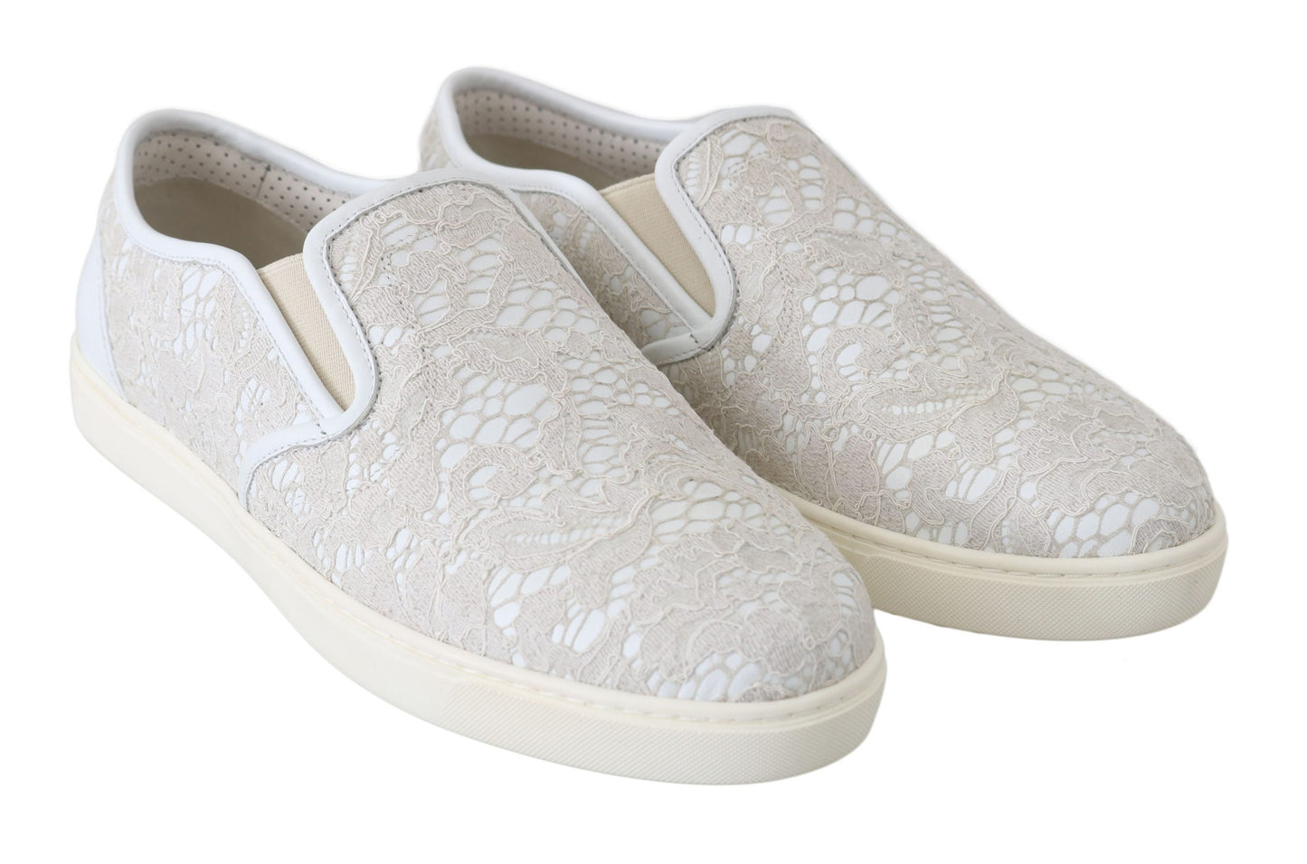 Dolce & Gabbana Elegant Off White Loafers for Ladies Dolce & Gabbana