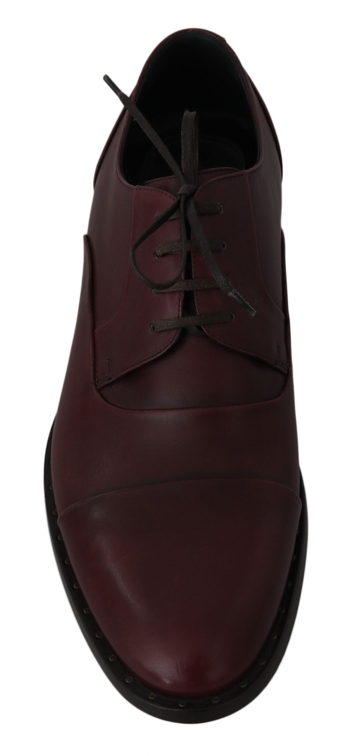 Dolce & Gabbana Elegant Bordeaux Leather Dress Shoes Dolce & Gabbana