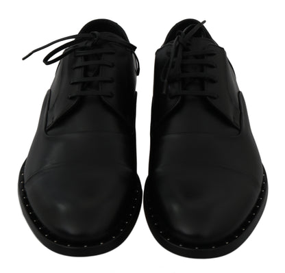 Dolce & Gabbana Sleek Black Leather Formal Dress Shoes Dolce & Gabbana