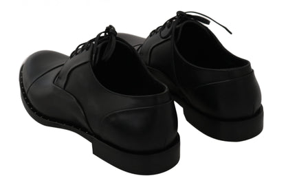 Dolce & Gabbana Sleek Black Leather Formal Dress Shoes Dolce & Gabbana