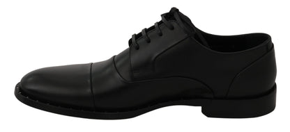 Dolce & Gabbana Sleek Black Leather Formal Dress Shoes Dolce & Gabbana