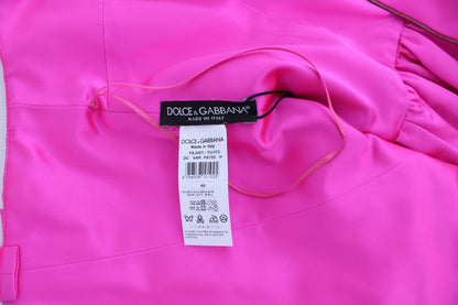 Dolce & Gabbana Elegant Silk Full Length Pink Sheath Dress Dolce & Gabbana