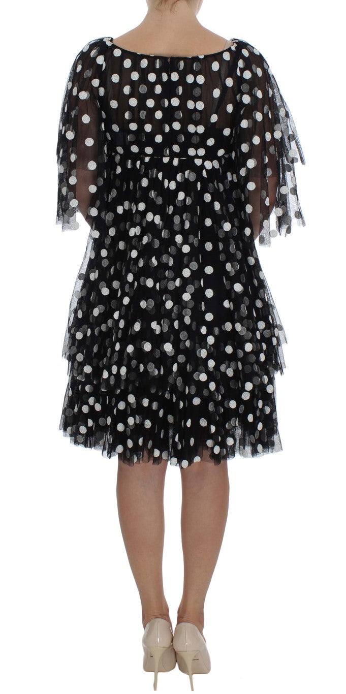 Dolce & Gabbana Elegant Polka Dotted Ruffled Dress Dolce & Gabbana