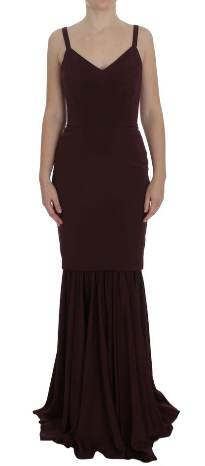 Dolce & Gabbana Elegant Bordeaux Sheath Dress Dolce & Gabbana