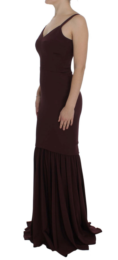 Dolce & Gabbana Elegant Bordeaux Sheath Dress Dolce & Gabbana