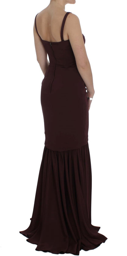 Dolce & Gabbana Elegant Bordeaux Sheath Dress Dolce & Gabbana