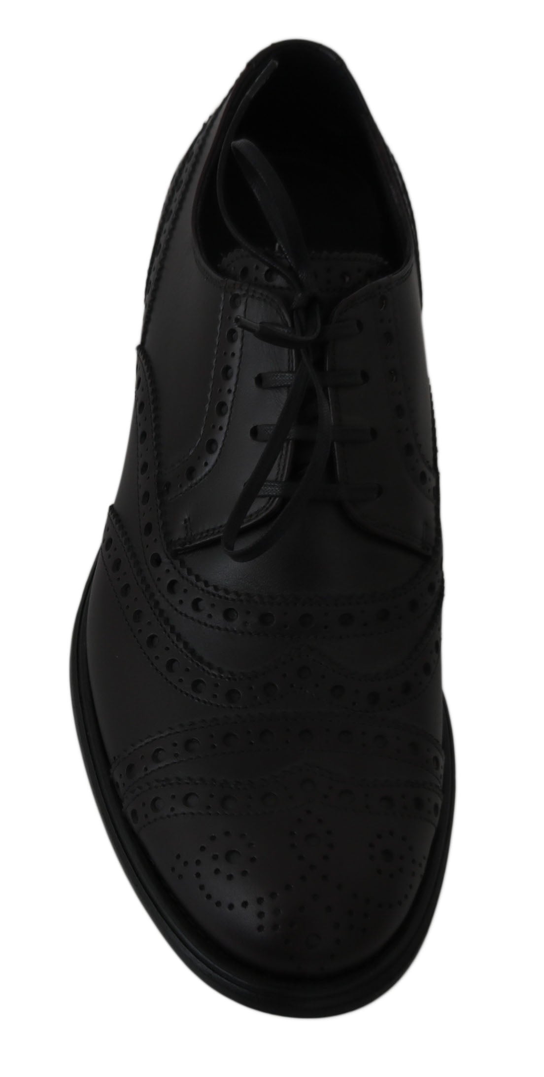 Dolce & Gabbana Elegant Bordeaux Wingtip Derby Dress Shoes Dolce & Gabbana