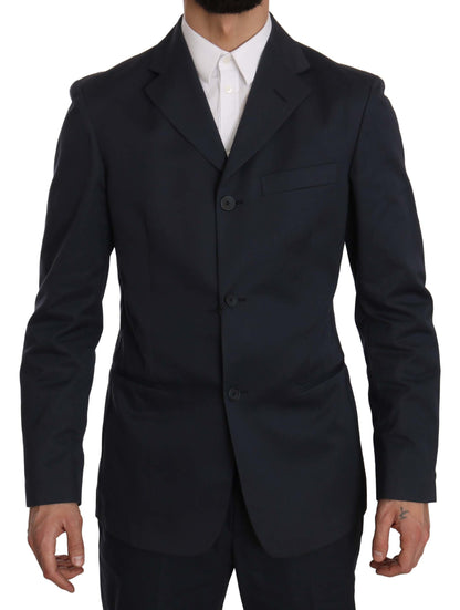 Romeo Gigli Elegant Blue Two-Piece Suit Romeo Gigli