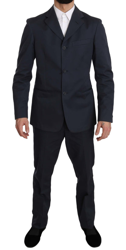 Romeo Gigli Elegant Blue Two-Piece Suit Romeo Gigli