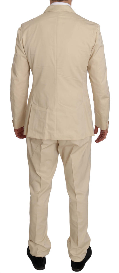 Romeo Gigli Beige Two-Piece Suit with Classic Elegance Romeo Gigli