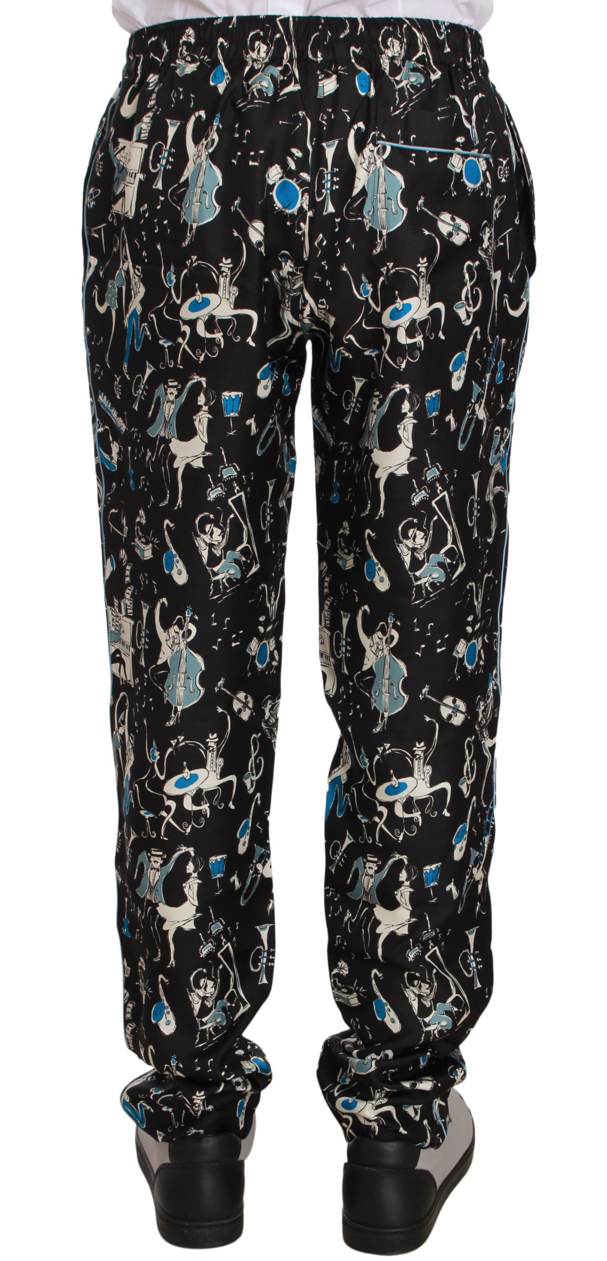 Dolce & Gabbana Elegant Silk Lounge Pants with Unique Print Dolce & Gabbana