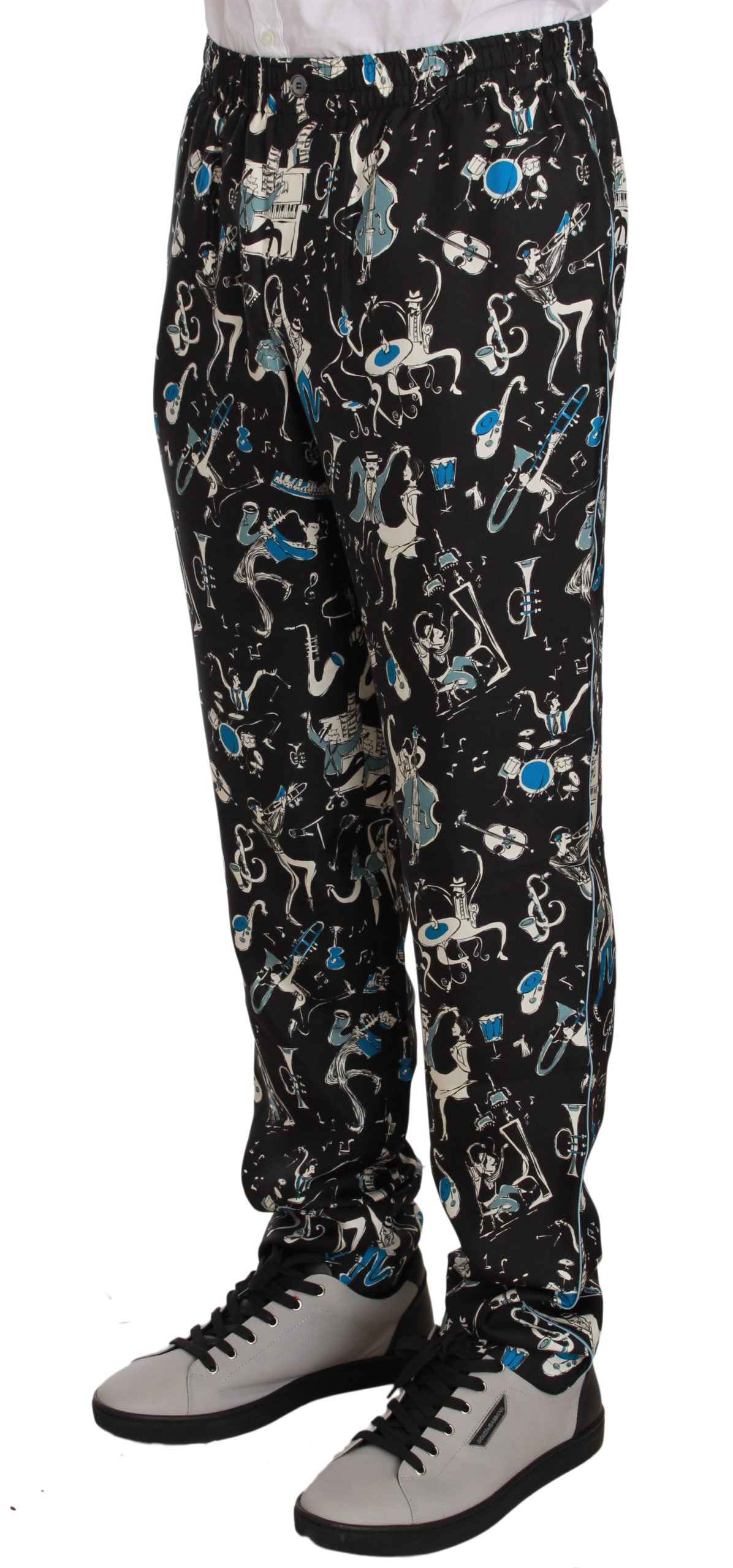 Dolce & Gabbana Elegant Silk Lounge Pants with Unique Print Dolce & Gabbana