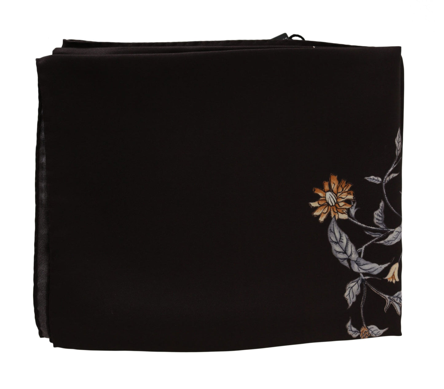 Dolce & Gabbana Elegant Silk Scarf Wrap in Luxe Brown Dolce & Gabbana