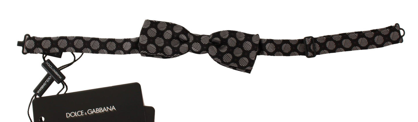 Dolce & Gabbana Elegant Polka Dot Silk Bow Tie Dolce & Gabbana