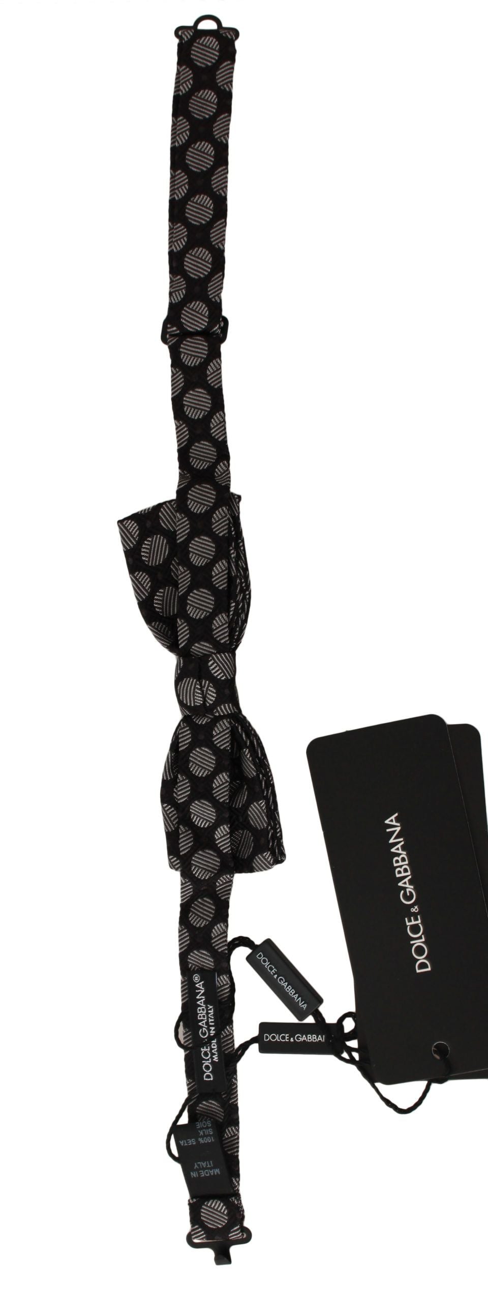 Dolce & Gabbana Elegant Polka Dot Silk Bow Tie Dolce & Gabbana