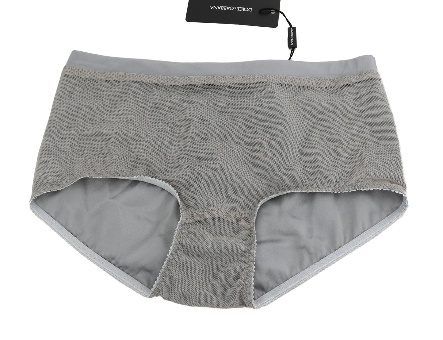 Dolce & Gabbana Shimmering Silver Stretch Cotton Underwear Dolce & Gabbana