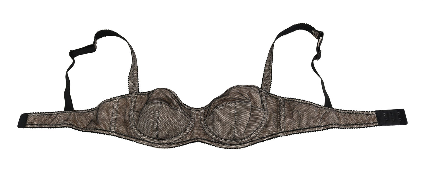 Dolce & Gabbana Elegant Brown Stretch Bra Womens Underwear Dolce & Gabbana