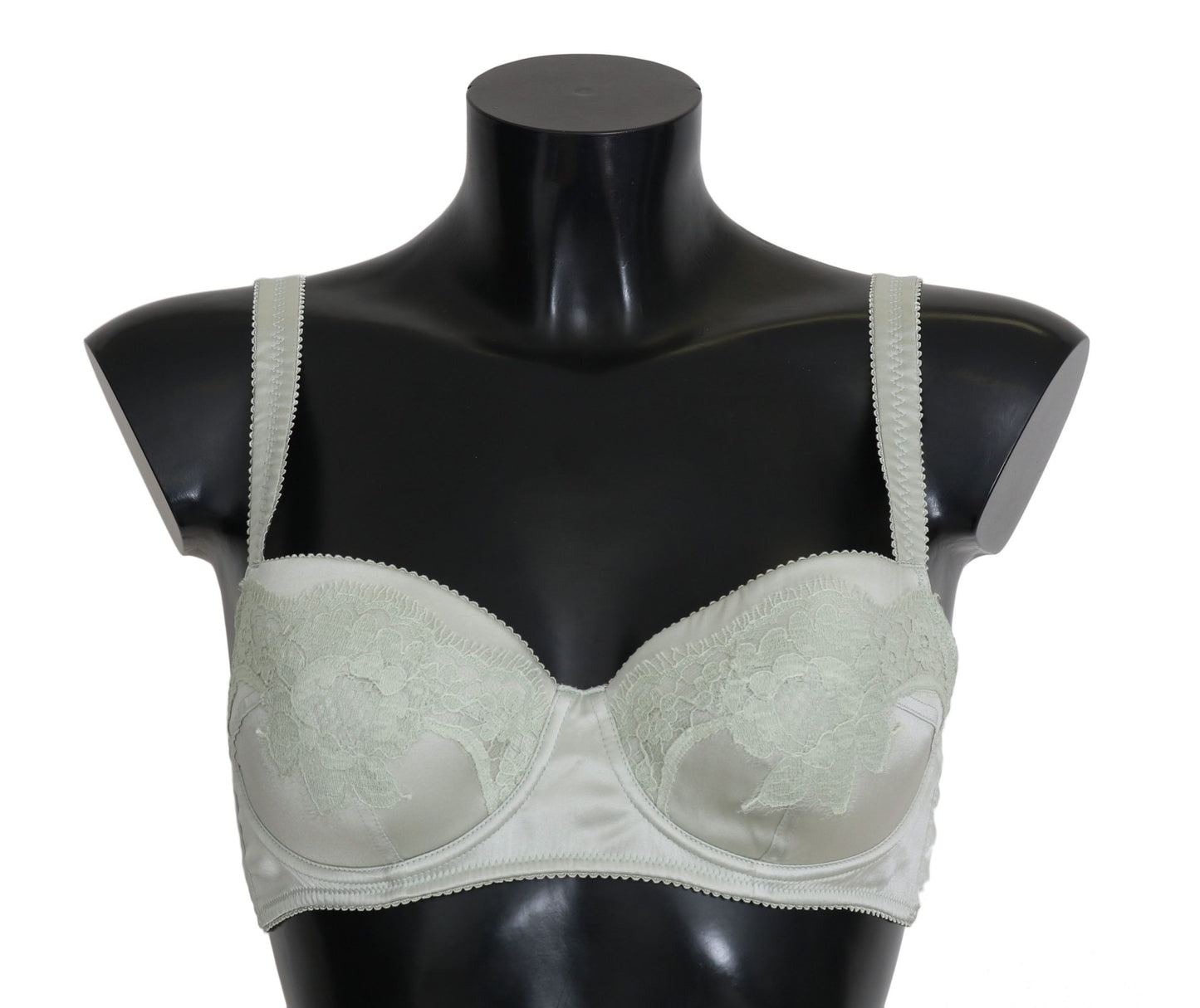 Dolce & Gabbana Elegant Floral Lace Silk Bra Dolce & Gabbana